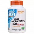 Ресвератрол Trans-Resveratrol Doctor's Best 100 мг 60 гелевых капсул