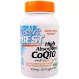Коэнзим Q10 высокой абсорбации 100 мг BioPerine Doctor's Best 120 гелевых капсул
