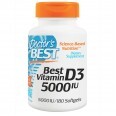 Витамин D3 5000 МЕ Doctor's Best 180 желатиновых капсул