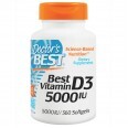 Витамин D3 5000 МЕ Doctor's Best 360 желатиновых капсул
