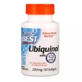 Убіхінол Ubiquinol with Kaneka Doctor's Best 200 мг 30 желатинових капсул