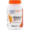 Витамин С с апельсиновым вкусом Vitamin C Gummies Doctor's Best 250 мг 120 желейных конфет