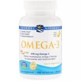 Омега-3 Nordic Naturals Omega-3 Lemon 1000 мг 60 гелевих капсул смак лимона