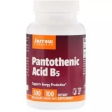 Пантотеновая кислота (B5) Pantothenic Acid Jarrow Formulas 500 мг 100 капсул