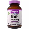 Біотин (B7) 5000 мкг Biotin Bluebonnet Nutrition 120 вегетаріанських капсул