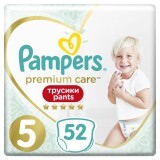 Подгузники Pampers Premium Care Pants Junior Размер 5 (12-17 кг), 52 шт