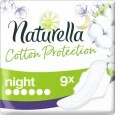 Гигиенические прокладки Naturella Cotton Protection Ultra Night с крылышками 9 шт