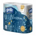 Туалетная бумага Grite Blossom 3 слоя 4 рулона