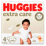 Подгузники Huggies Extra Care 4  (8-16 кг) Mega 60 шт