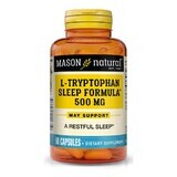 L-триптофан 500 мг Формула для сна L-Tryptophan Sleep Formula Mason Natural 60 капсул
