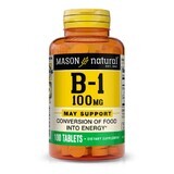 Вітамін B1 100 мг Mason Natural 100 таблеток