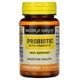 Пробиотик с пребиотиком Probiotic with Prebiotic Mason Natural 40 вегетарианских капсул 