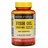 Рыбий жир с Омега-3 Omega-3 Fish Oil Mason Natural 120 гелевых капсул