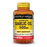 Чесночное масло 500 мг Garlic Oil Mason Natural 100 гелевых капсул