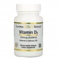 Витамин D3 5000 МЕ (125 мкг) California Gold Nutrition 90 желатиновых капсул