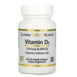 Вітамін D3 5000 МО (125 мкг) California Gold Nutrition 90 желатинових капсул