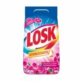 Пральний порошок Losk Color Ароматерапія, з ефірними оліями та ароматом Малайзійських квітів, автомат, 16 циклів прання, 2.4 кг