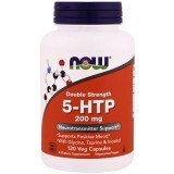 5-HTP Гідроксітріптофан Now Foods Подвійна Сила 200 мг вегетаріанські капсули №120