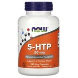 5-HTP Гідроксітріптофан Now Foods 50 мг вегетаріанські капсули №180