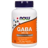 Гамма-Аміномасляна Кислота GABA Now Foods 500 мг вегетаріанські капсули №100