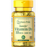 Витамин Д3 Puritan's Pride 400 МЕ таблетки №100