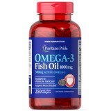 Омега-3 рыбий жир Puritan's Pride 1000 мг, 300 мг Активного гелевые капсулы №250