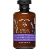 Ніжний гель для душу Apivita Caring Lavender для чутливої шкіри, 250 мл