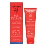 Сонцезахисний крем для обличчя Apivita Bee Sun Safe, заспокійливий, SPF50+, 50 мл