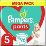Підгузки Pampers трусики Pants Junior Розмір 5 (12-17 кг) 96 шт