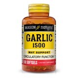 Часникова олія, Garlic Oil, Mason Natural, 100 гелевих капсул