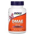 DMAE (диметиламіноетанол) 250мг, Now Foods, 100 вегетаріанських капсул