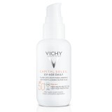 Сонцезахисний невагомий флюїд Vichy Capital Soleil UV-Age Daily проти ознак фотостаріння шкіри обличчя SPF 50+, 40 мл 