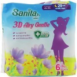 Гігієнічні прокладки Sanita 3D Airy Gentle Slim Wing 29 см 6 шт. 