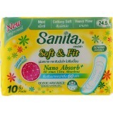 Гигиенические прокладки Sanita Soft&Fit Maxi 24.5 см 10 шт.