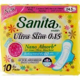 Гігієнічні прокладки Sanita Soft & Fit Ultra Slim 24.5 см 10 шт. 