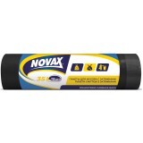 Пакети для сміття Novax із затяжками Чорні 35 л 15 шт.