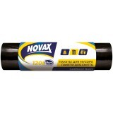 Пакети для сміття Novax чорні 120 л 10 шт.