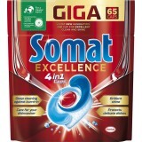 Таблетки для посудомоечных машин Somat Excellence 65 шт.