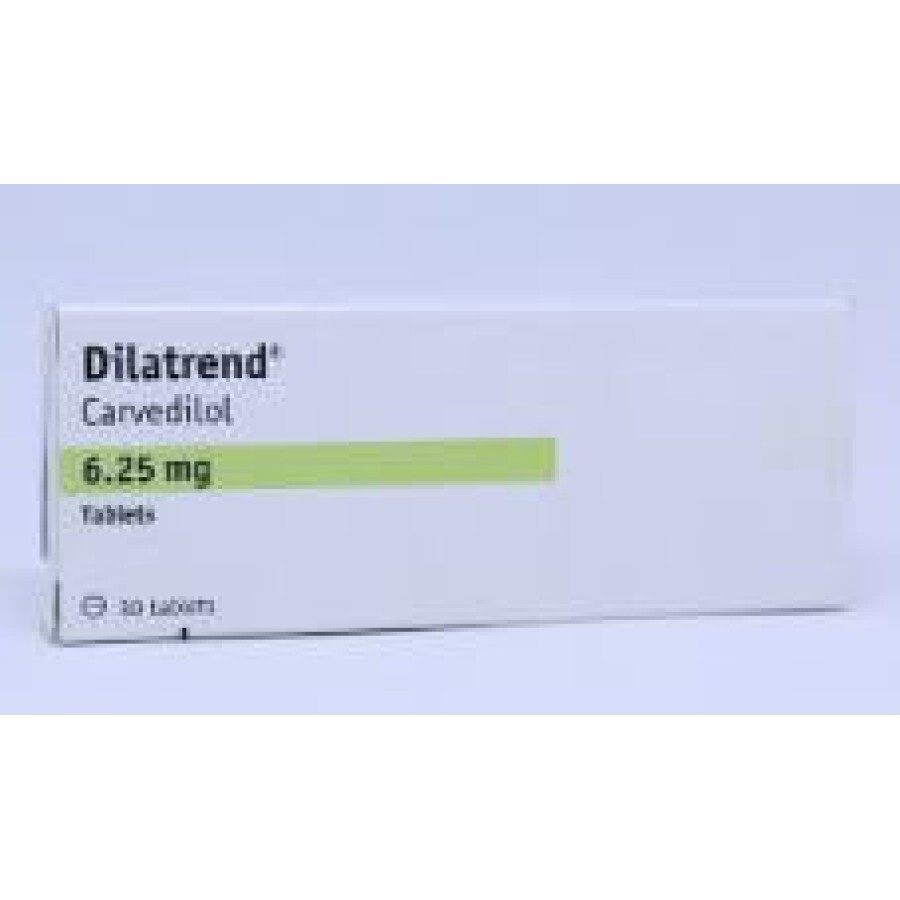Дилатренд (Dilatrend) 6.25 мг №28 таблеток - заказать с доставкой, цена .