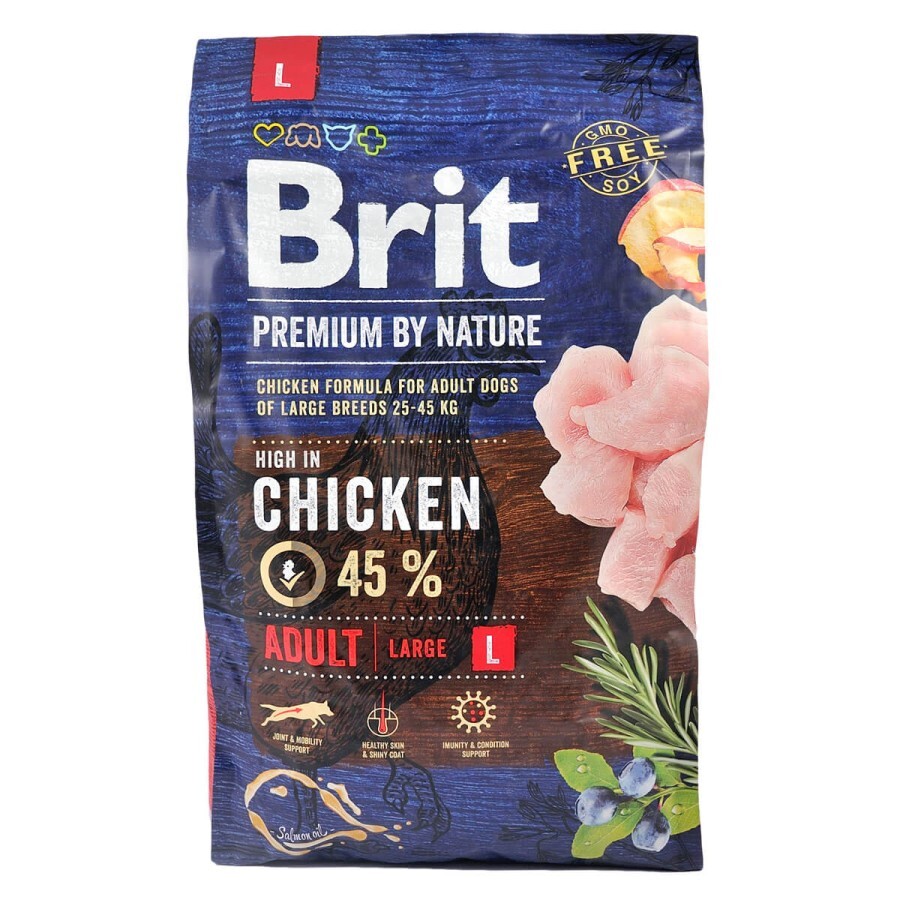 Сухой корм для собак Brit Premium Dog Adult L 3 кг: цены и характеристики