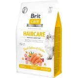 Сухой корм для кошек Brit Care Cat GF Haircare Healthy and Shiny Coat 400 г