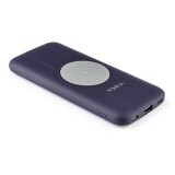 Батарея універсальна 10000 mAh Wireless QC3.0 PD soft touch purple, Vinga