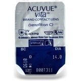 Контактні лінзи Acuvue Vita, 8.4, 14.0, -0.50, 1 шт.