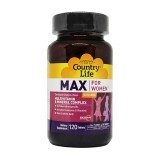 Мультивітаміни та Мінерали для Жінок, Max for Women, Country Life, 120 таблеток
