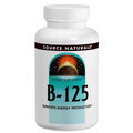Комплекс витаминов Группы B 125мг, Source Naturals, 60 таблеток