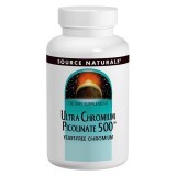 Ультра Хром Пиколинат 500 мкг, Ultra Chromium Picolinate, Source Naturals, 60 таблеток