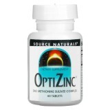 ОптиЦинк, 30 мг, OptiZinc, Source Naturals, 60 таблеток