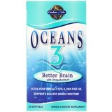 Комплекс Для поддержки Мозга С Омега-Ксантином, Oceans 3, Better Brain with OmegaXanthin, Garden of Life, 90 мягких желатиновых капсул