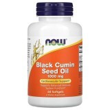 Масло семян черного тмина, 1000 мг, Black Cumin Seed Oil, Now Foods, 60 гелевых капсул
