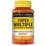 Натуральний Комплекс Супер Мультивітаміни та мінерали, Super Multiple 34 Vitamins and Minerals, Mason Natural, 100 таблеток